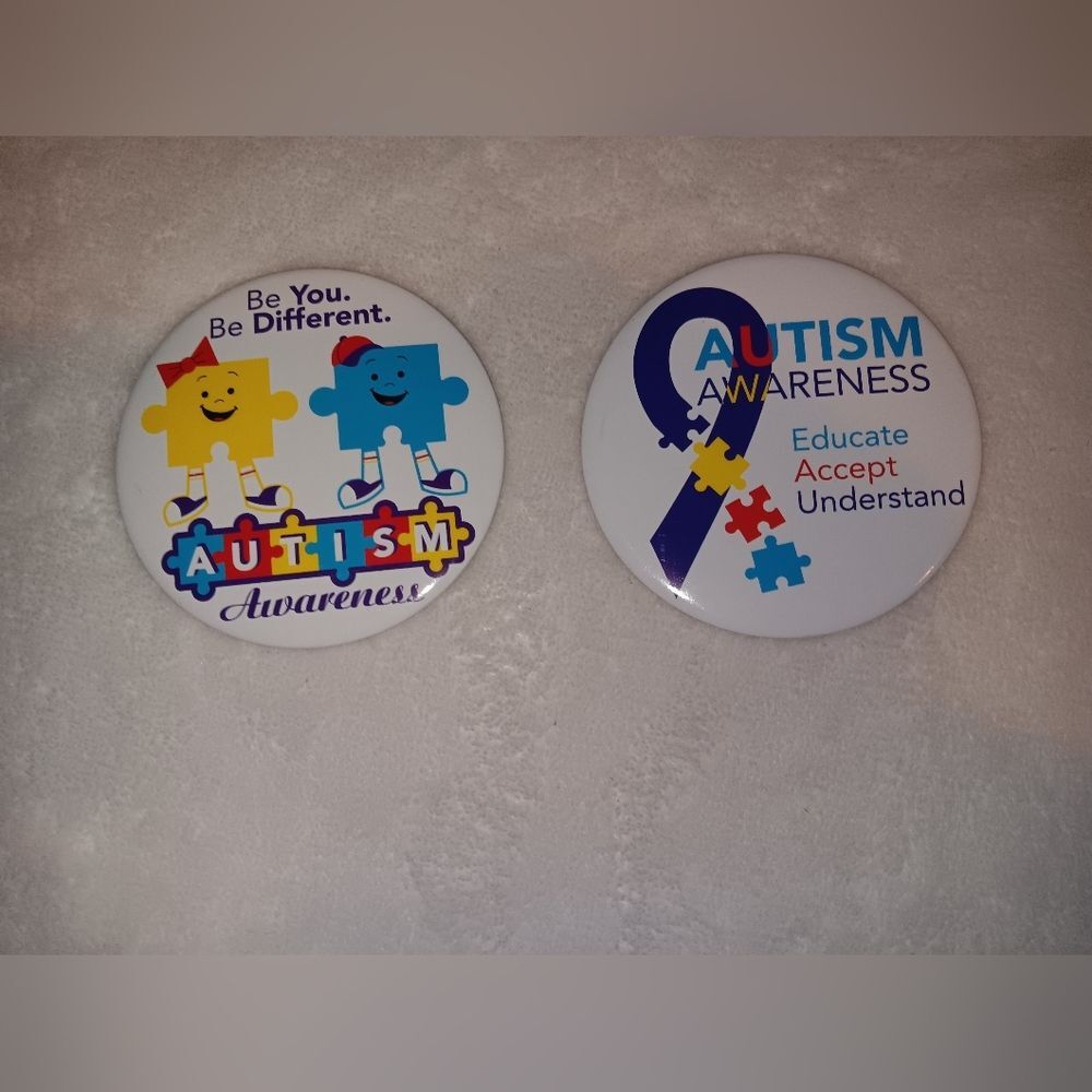 NWOT Autism Awareness/Acceptance Buttons Lot of 2